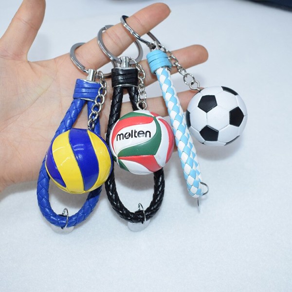 Volleyball fodbold nøglering Sport nøglering dekoration taske spiller gave nøglering 3