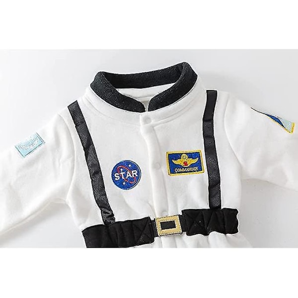 Baby toddler Astronaut-avaruuspuku pojille tytöille White 95