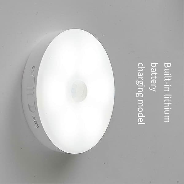 Puck Light LED bevægelsessensor skabslys USB genopladelige underskabsbelysning natlampe