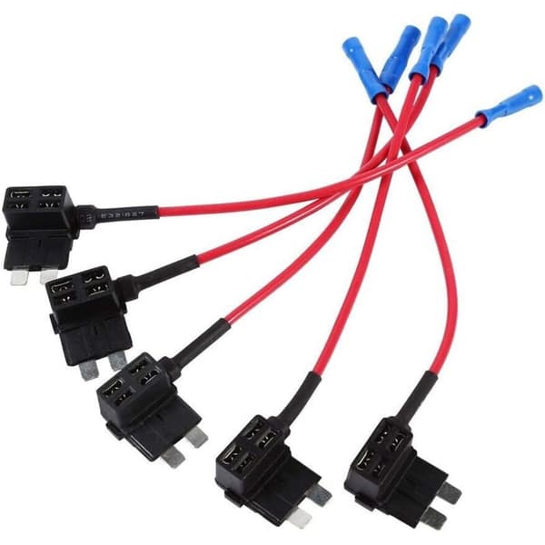 5 st. \"Add-A-Circuit\" säkringshållaradapter standard bladsäkring