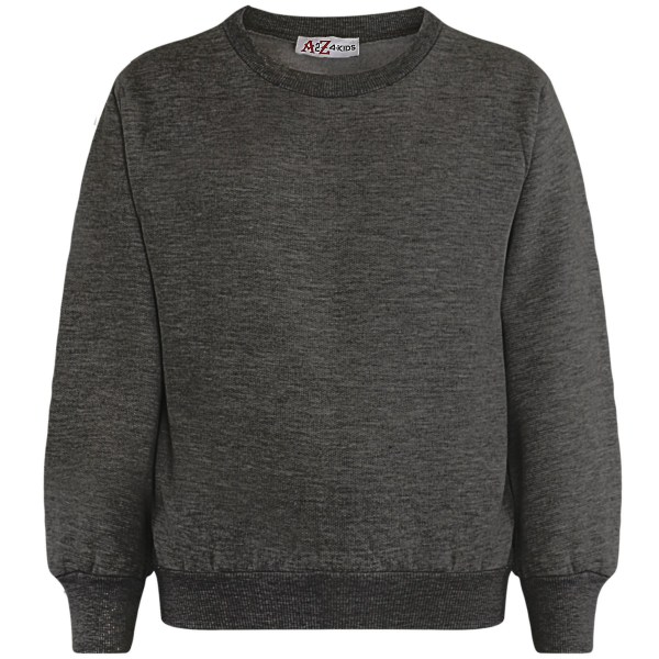 Unisex almindelig træningsdragt sweatshirt sæt til børn Charcoal 13 Years