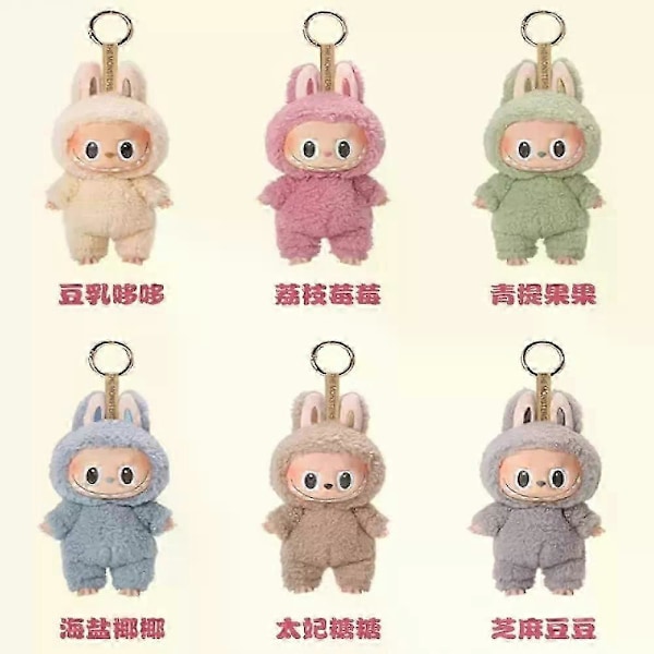 POP MART Labubu The Monsters Etciting Macaron Plys Serie (1 Blind Box Figurer)