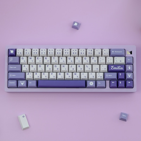 129 näppäimen Cherry-profiilin PBT-näppäinhatut Programmer