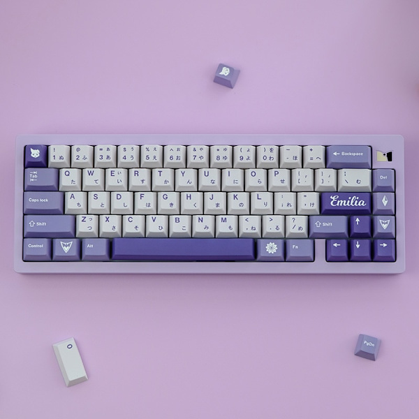 129 tangenter Cherry profil PBT keycaps Japan Anime