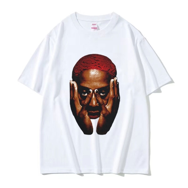 Rapper Young Thug Thugger Rød Vintage Grafisk T-shirt Mænd Kvinder Hip Hop Street Tee q06017 White XS