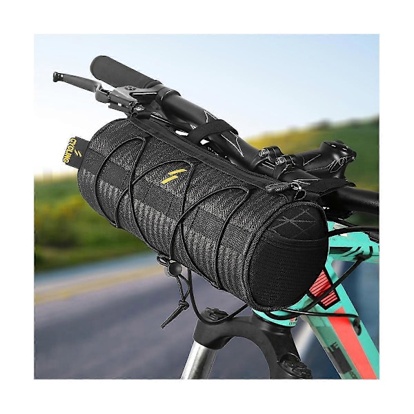Cykelväska Portabel Mountainbike Landsvägscykel Ram Tub Väska Multifunktionell Cykelstyre Styrstam Väska Utomhus