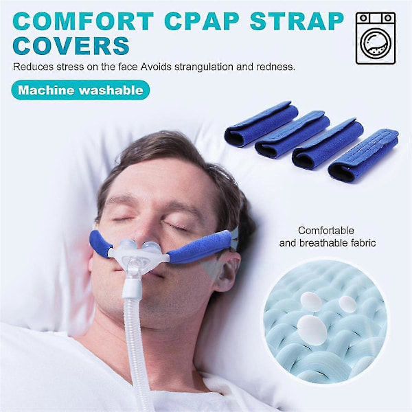 Erstatning for P10 Næsepude Maske CPAP Strop Kit CPAP Strop Betræk og Slangeophæng - Yvan