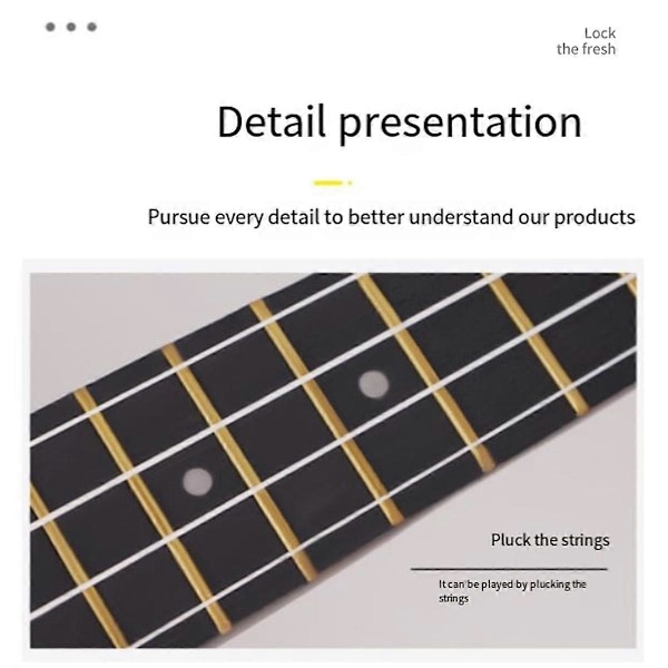 G Musikalsk Ukulele til Voksne, Børn og Begyndere Entry-Level Fire-Strenget Lille Guitar Børn'