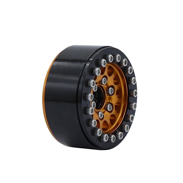 4 st 1.0 Tum Metall Beadlock Hjulnav Fälg för 1/18 1/24 RC Crawler Bil TRX4M Axial SCX24 AX2