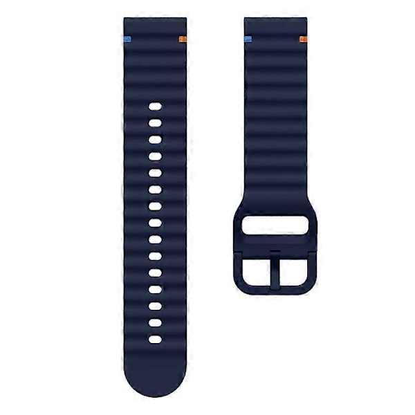 22mm silikoniranneke yhteensopiva Xiaomi Watch S4 Sport / Redmi Watch 5 Active Wave Design -älykellon rannekkeen kanssa Blue