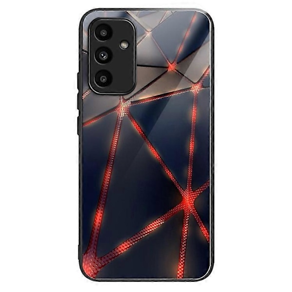 Kompatibelt för Samsung Galaxy A15 4G / 5G Härdat Glas Skal Fallsäkert Skydd Mönstertryck