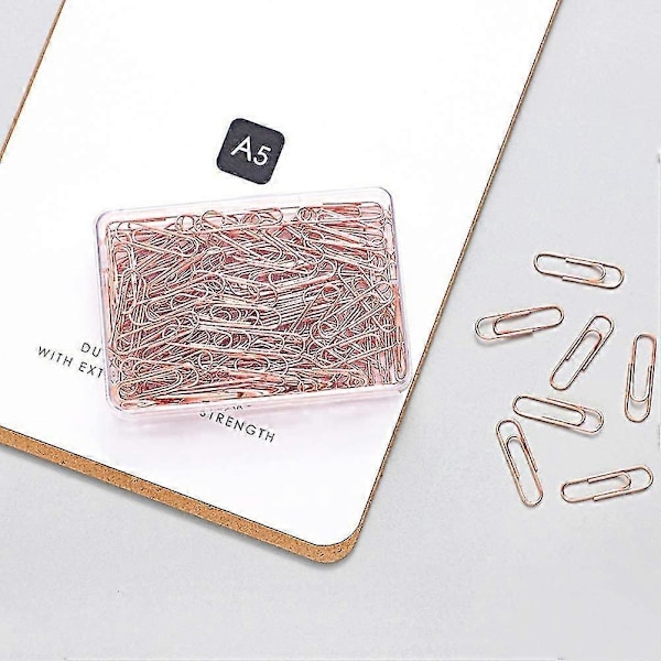 200 st Roséguldfärgade Gem, 28 mm (1,1\") för Organisera Skola Hem Kontorsmaterial