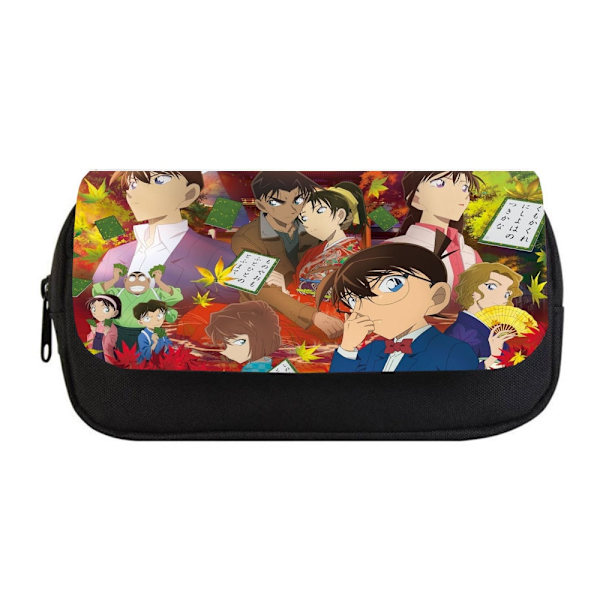 Elev Penalhus Anime Detektiv Conan Dobbelt Lynlås Penalhus To figure custom