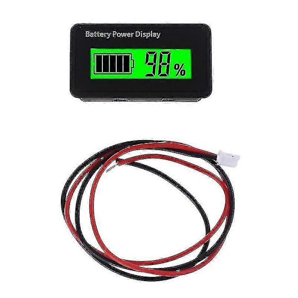 12v 24v 48v Batterikapacitetsindikator Golfvogn Spændingsmåler Med LCD-display