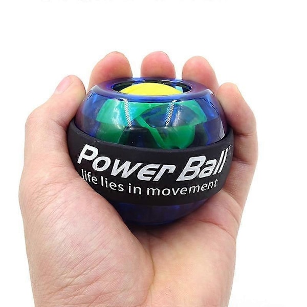 LED Handledsboll Tränare Gyroskop Stärkare Gyro Power Ball Arm Träningsmaskin Gym Power Ball Fitnessutrustning green