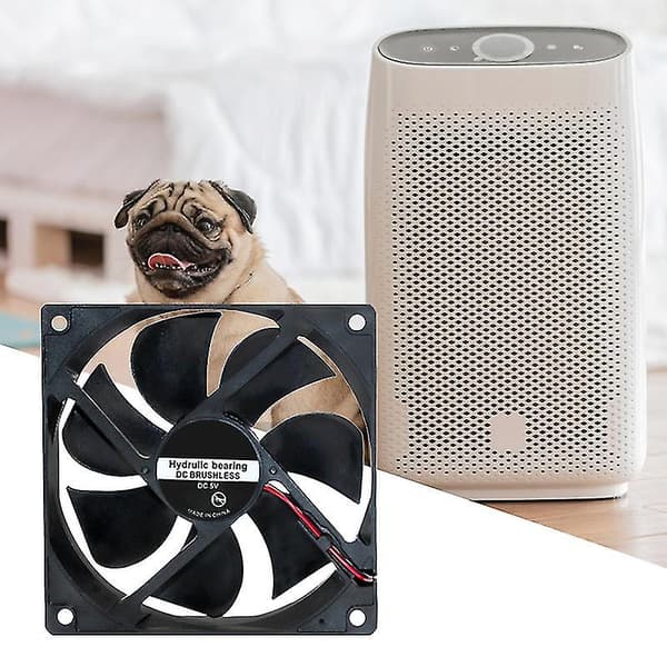12025 Køleventilator Effektiv Stor Luftstrøm Plastik Glideleje DC Børsteløs Radiatorventilator Til Luftrenser Q