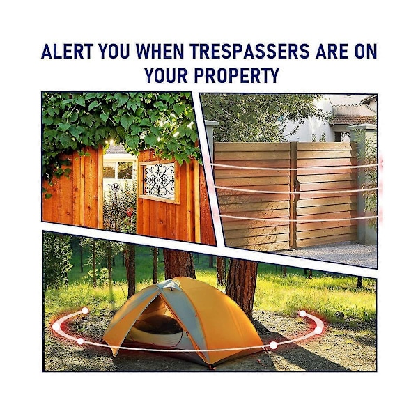 Alarm Signal Enhed Perimeter Trip Alarm, Camping Trip Wire Alarm Enhed, Tidlig Advarselssikkerhed