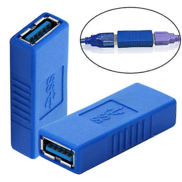 USB 3.0 hunn til hunn koblingsadapter - 5 Gbps, forlengerkabel, bakoverkompatibel