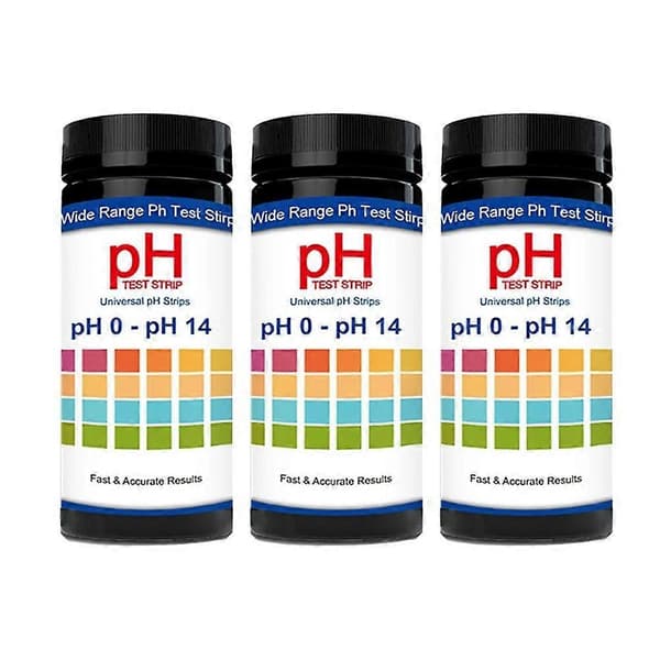100 stk universelle pH-teststrimler, hele spekteret 0-14, rask pH-testing PH 4,5 till 9