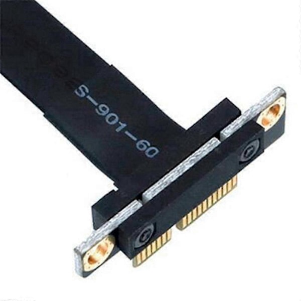 PCIE X1 -nousukaapeli, kaksois 90 asteen suorakulmainen PCIe 3.0 X1 - X1 -jatkokaapeli 8 Gbps PCI 1X -nousuputki