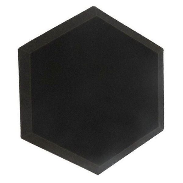 12 st Akustikskumskivor, Hexagonala Studio Lutningsklackskivor, Ljudisolering, för Ljudisolering