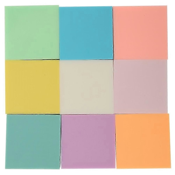 9 stk. Flerfarget Gummistempel Skjæreblokk DIY Håndstempler Håndverksutstyr 5 x 5 x 0,8 cm