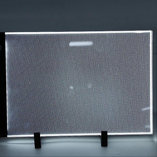 6 stk Diamantmalingsverktøy LED Lys Kunstutstyr Lysende Panel Flip Book Kit A4
