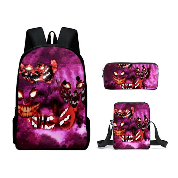 Doors Koululaukku Matkareppu Olkalaukku Penaali setti Lapsille Opiskelijoille 1 3Pcs Set
