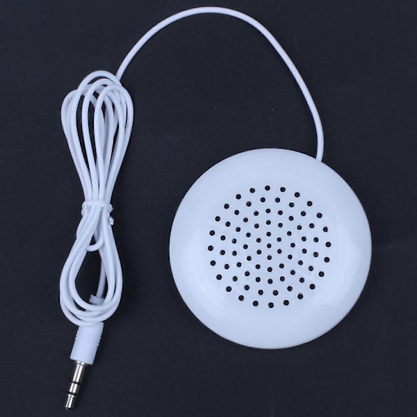 Uusi 3,5 mm kannettava mini kaiutin tyyny MP3 MP4 CD puhelimelle, valkoinen