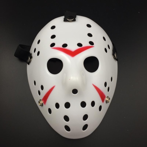 Elokuva Hockey Mask Jason Voorhees Perjantai 13. Kauhu Scary Mask Halloween Party Cosplay-naamiot aikuisille miehille Halloween-lahja golden