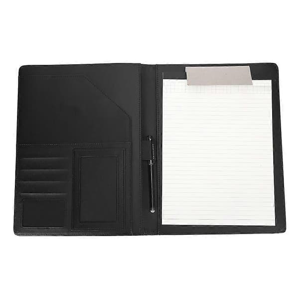 A4 Multifunktionel Forretningsdokument Møde Mappe med Sletbar Notesblok Pen Kort Holder