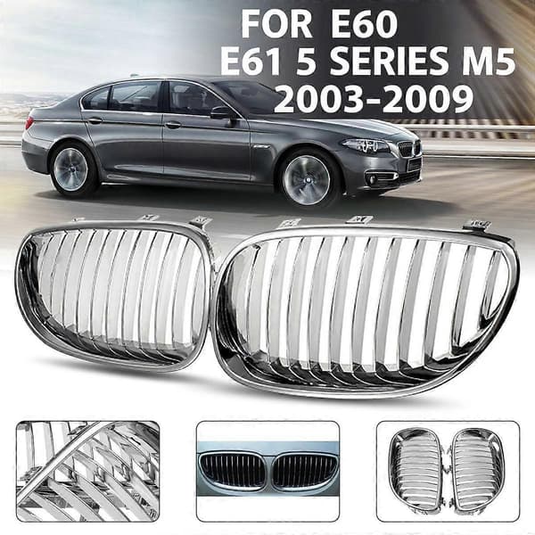 Främre Stötfångare Krom Sport Bred Njure Grill För- E60 E61
