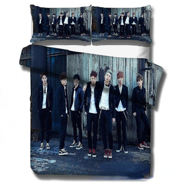 Wish Bts Stor Kollektion Sängkläder Fyrdelat Hemtextil Täcke Örngott Q F 180x210 three-piece set