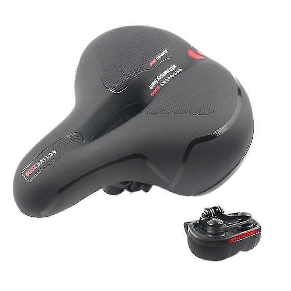 Komfortcykel, bred cykelsadel udskiftning memory foam polstret blød cykelpude med absorberende Boris