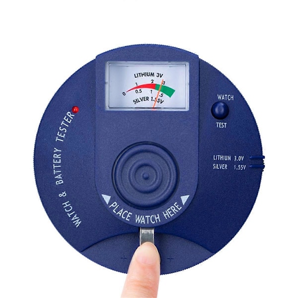 Kvartsi Liikkeen Testauslaite, Pyöreä Kellon Pariston Pulssitesteri ja 1.5V 3V Nappiparisto Analysaattori