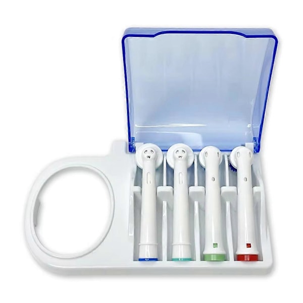 Hammasharjan pääpidike Oral B sähköhammasharjalle, kylpyhuoneen hammasharjateline jalustalla