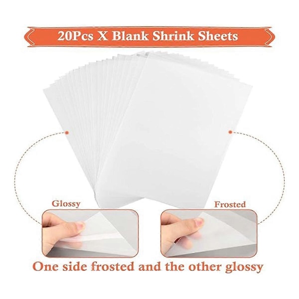 161 Shrinky Sheets Nøgleringsæt, Nøglering med Kæde, Springring, Hulmaskine til Børn, Gennemsigtig