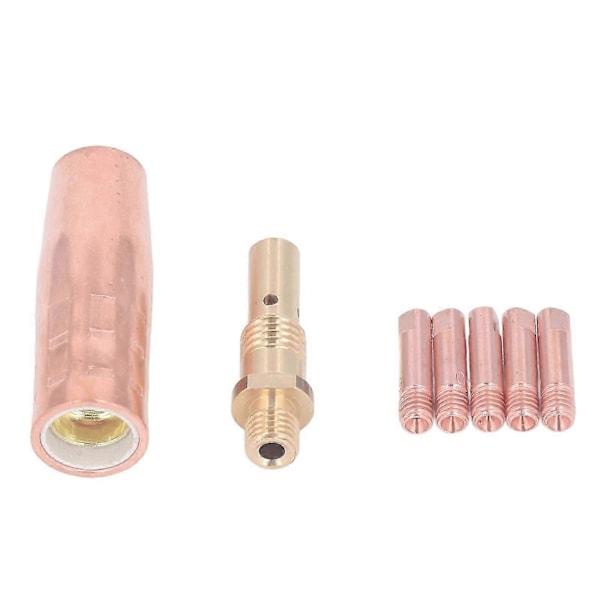MIG-svetsbrännare Tillbehör Mässing 0,9 mm Kontaktrör Gasmunstycke Gasdiffusor Set Ersättning för Magnum 100L