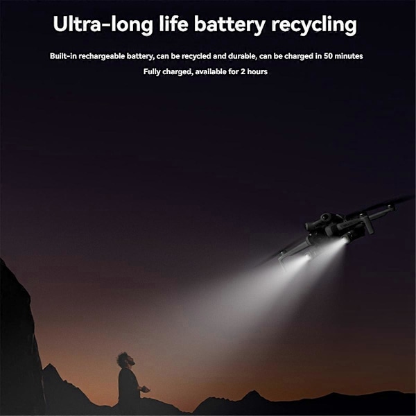 Genopladelig projektør til Mini 4 Pro drone LED natflyvning signallys til Mini 4 Pro tilbehør
