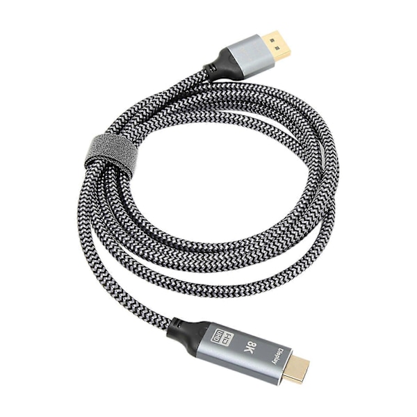DisplayPort 1.4 - HDMI 2.1 -sovitinkaapeli 8K Uros - Naaras