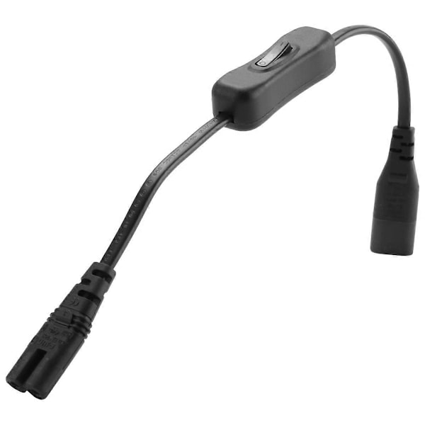 Förlängningssladd, Iec320 C7 till C8 Strömadapter Förlängningssladd med Strömbrytare med \"8\" Inte