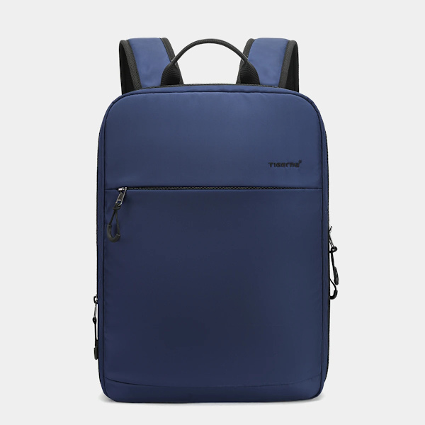 Livstidsgaranti Tunn Expanderbar Ryggsäck Män Kvinnor 14-15,6 Tums Laptop Ryggsäck Flickor Reseryggsäck Blue