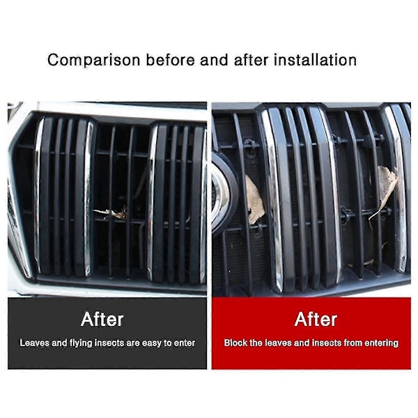4 stk. Grill Insektnet Front Grillnet Til Land Cruiser Prado 2018 2019 150 Tilbehør-FCY