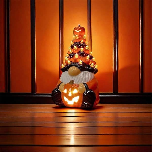 Halloween-kääpiökoriste valolla, kääpiölamppu
