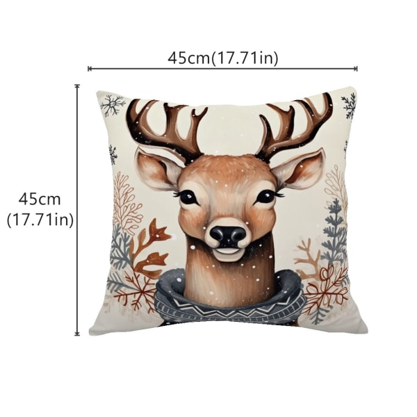 45cm Merry Christmas Putetrekk Putevar Fløyel Jul Kasteputetrekk For Hjemmetema Ornament Nyttår Juledekor 5