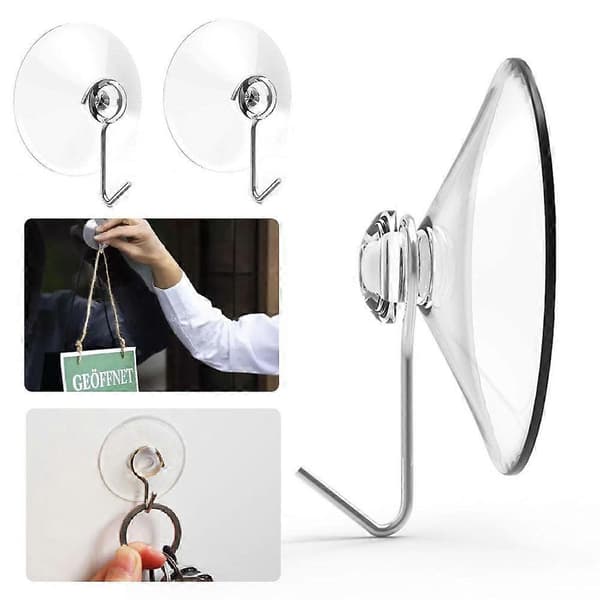 Vacuum Suction Hooks Hook Self-Adhesive Suction Cup Reusable Transparent Hook Modern