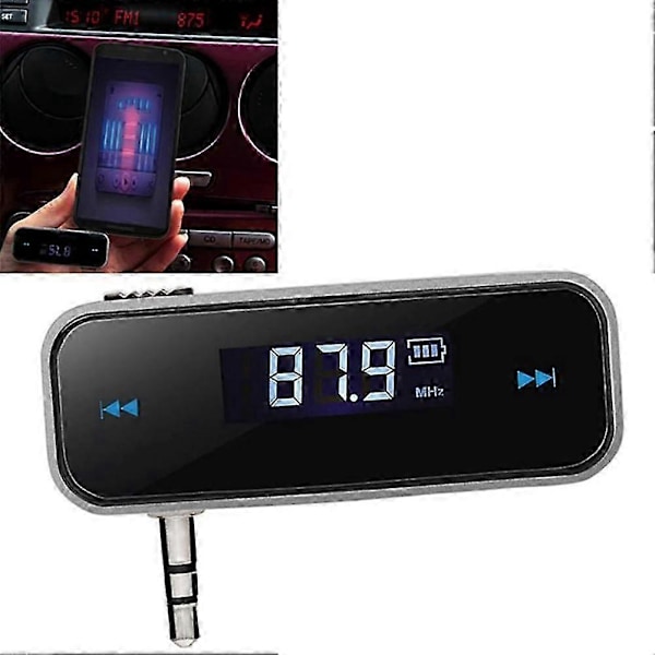 FM-sender Bilsett Trådløs Bluetooth FM-sender Radio MP3-spiller