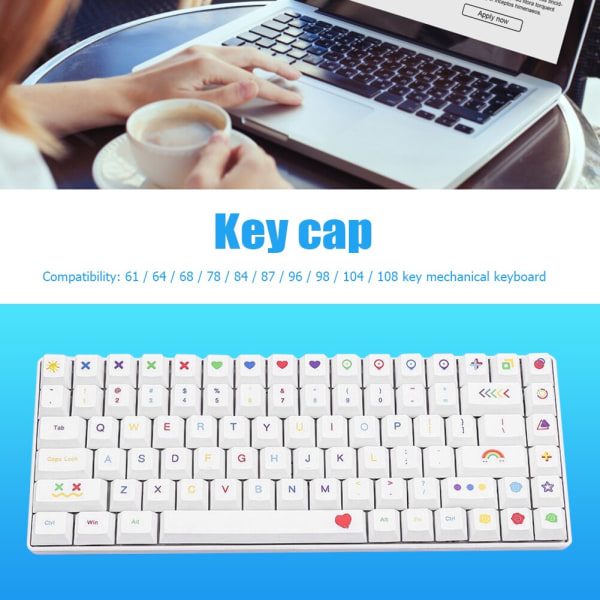 127 st keycaps mekaniskt tangentbord XDA höjd keycaps Type D
