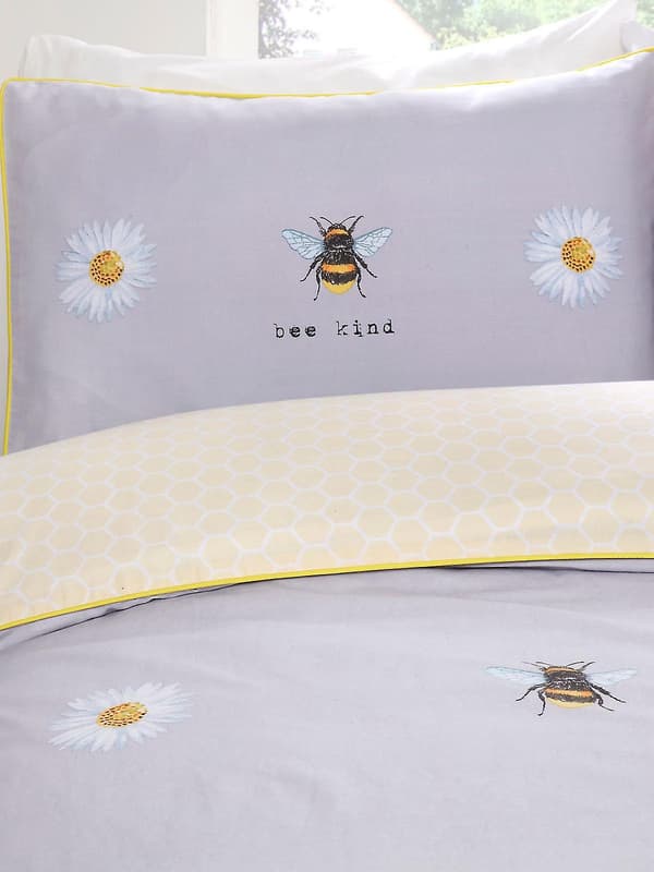 Bee Kind Påslakan och Örngott Set