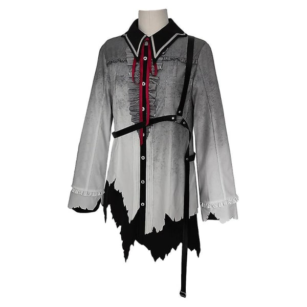 Halloween Farverig Scene Feat Kostume Paryk Mørk Sort Strop Skjorte Sæt COS XXXL